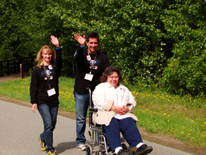 Billy O and Colleen with Billye - 2009 Thunder Run Walk and Roll Anchorage