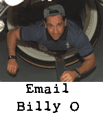 Billy O floating through the tunnel of the ISS Email Billy O